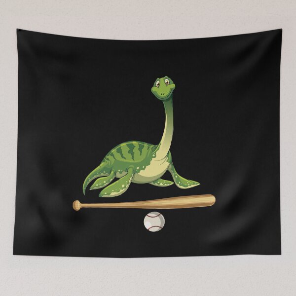 Artikelvorschau, Dinosaurier, der Baseball spielt, lustiger guter Dinosaurier-Baseball-Liebhaber-nettes grünes Design entworfen und verkauft von pedrored369.