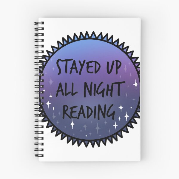 Item preview, Stayed Up All Night Reading Badge designed and sold by spottedhound.
