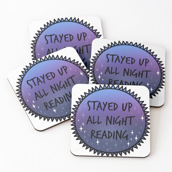 Item preview, Stayed Up All Night Reading Badge designed and sold by spottedhound.