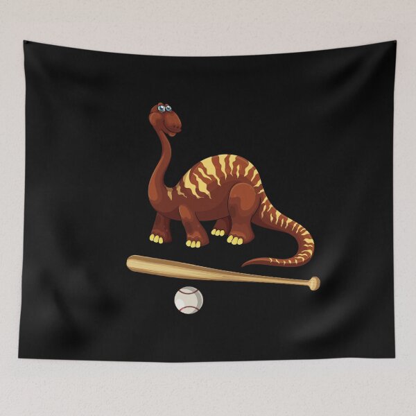 Item preview, Dinosaur Playing Baseball ,Funny Good Dinosaur Baseball Lovers Chestnut Design designed and sold by pedrored369.