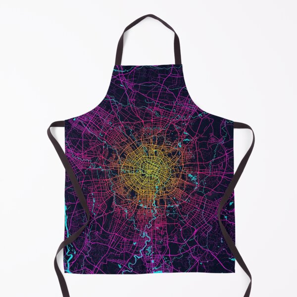 Item preview, Chengdu City Map of Sichuan, China - Neon designed and sold by deMAP.