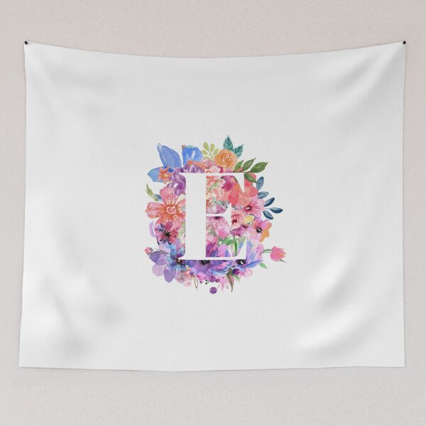 Item preview, Floral E designed and sold by Elle  Hazlett.