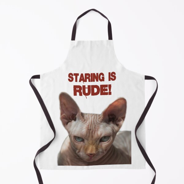 Item preview, Staring is Rude Kitty designed and sold by Biz PNG.