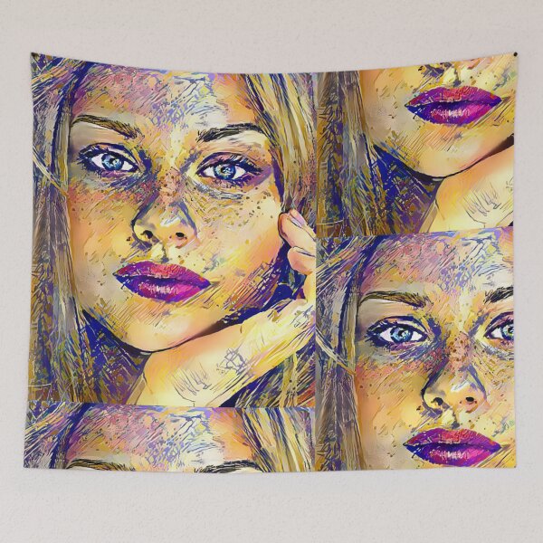 Aperçu de l'œuvre Conception premium d'illustration de fille rêveuse créée et vendue par truemoneyman.