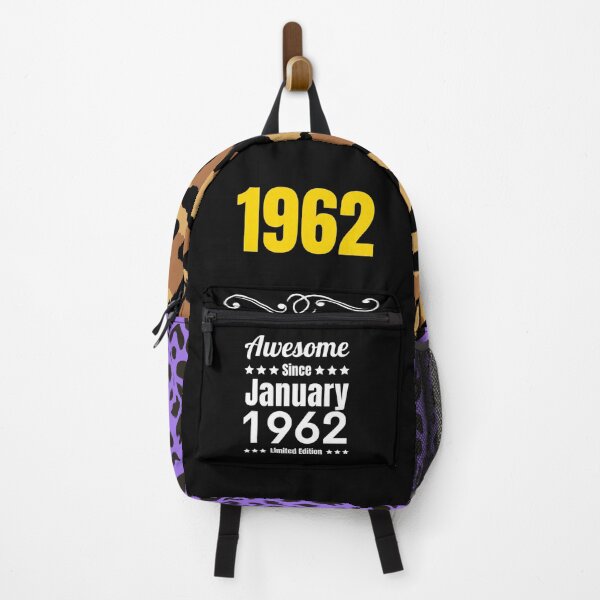 Item preview, Awesome Since January 1962 - Black White Retro Typography | 1962 Limited Edition designed and sold by Delandor.