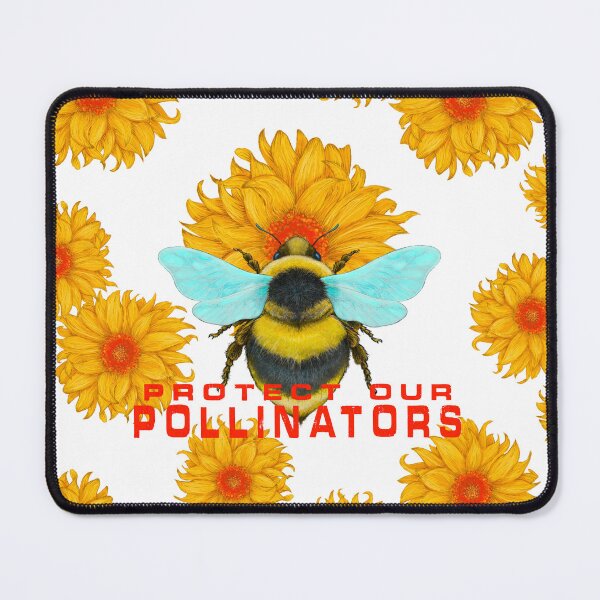 Item preview, Protect Our Pollinators Bumblebee and Sunrise Daisy #2 designed and sold by Silver Steer Design.