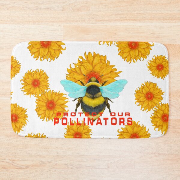 Item preview, Protect Our Pollinators Bumblebee and Sunrise Daisy #2 designed and sold by Silver Steer Design.