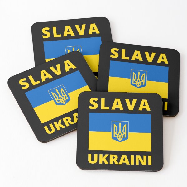 Item preview, SLAVA UKRAINI GLORY TO UKRAINE SUPPORT UKRAINE PROTEST PUTIN designed and sold by DoodlrMob.