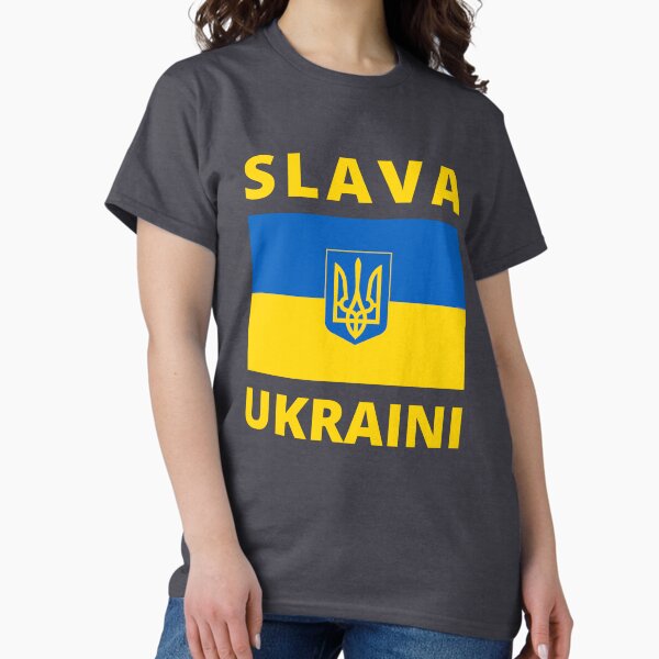 Item preview, SLAVA UKRAINI GLORY TO UKRAINE SUPPORT UKRAINE PROTEST PUTIN designed and sold by DoodlrMob.