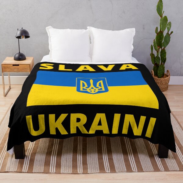 Item preview, SLAVA UKRAINI GLORY TO UKRAINE SUPPORT UKRAINE PROTEST PUTIN designed and sold by DoodlrMob.