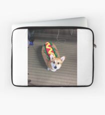 Corgi in a hot dog costume Laptop Sleeve