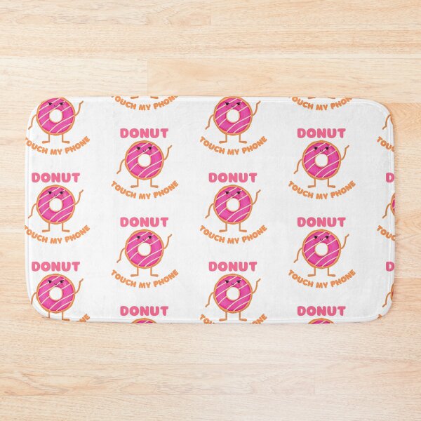 Item preview, Donut Touch My Phone Pun Pink Donut designed and sold by LuckyKermit.