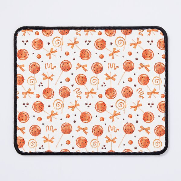 Item preview, Caramel lollipops pattern hand-drawn with watercolor paints. designed and sold by Trilisti.