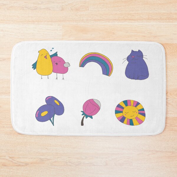 Item preview, a set of pictures in the spring theme, the sun, birds, flowers, rainbow designed and sold by Marina&Kamila.