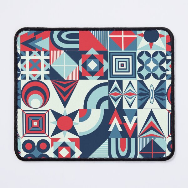 Item preview, Neo Geo Design for Summer - Red, White and Blues - Nautical designed and sold by LthrDaddyBear.