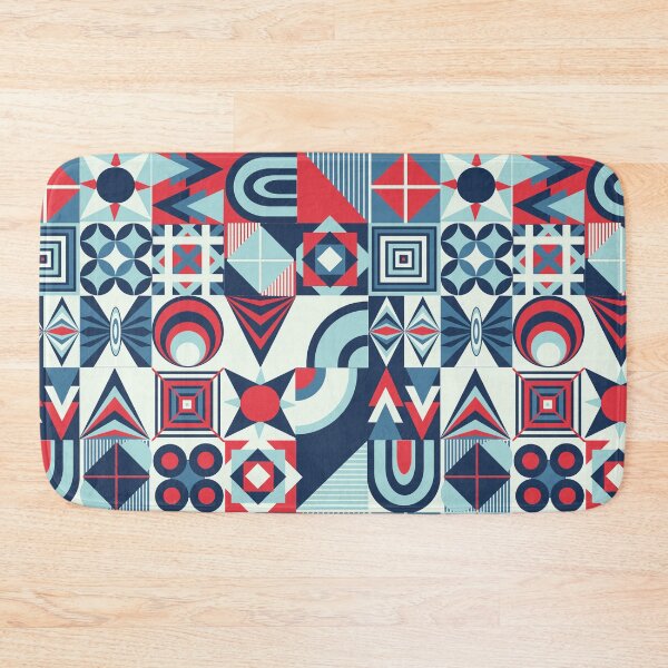 Item preview, Neo Geo Design for Summer - Red, White and Blues - Nautical designed and sold by LthrDaddyBear.