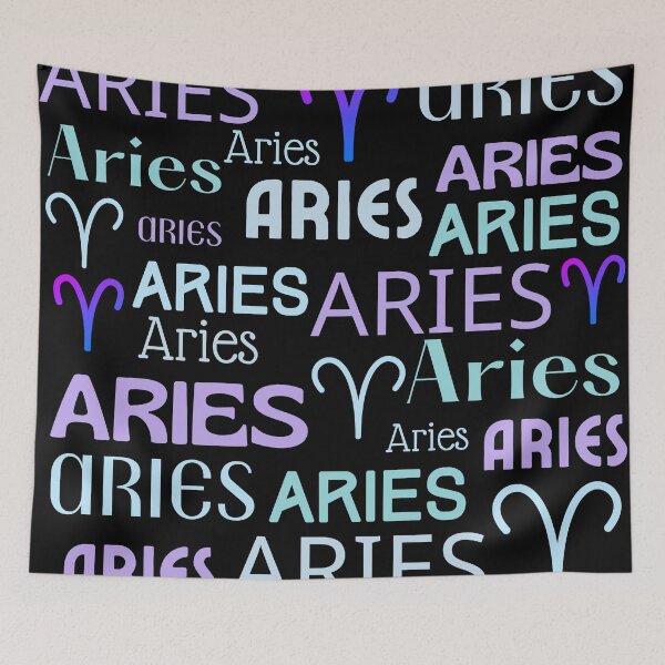 Item preview, Aries Zodiac Sign All Over Pattern designed and sold by Hellofriendco.