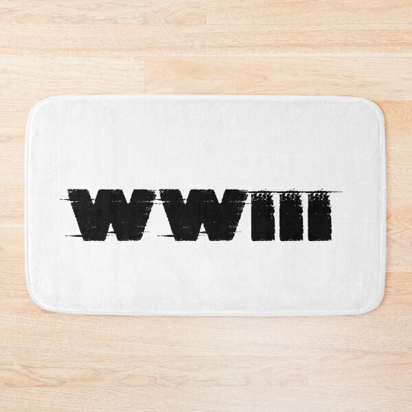 Item preview, world war 3 black bold typography designed and sold by X-Trends.