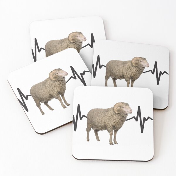 Item preview, sheep heartbeat designed and sold by WerbegrafikZ.