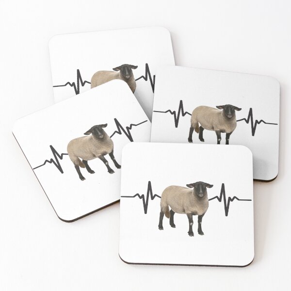Item preview, sheep heartbeat designed and sold by WerbegrafikZ.