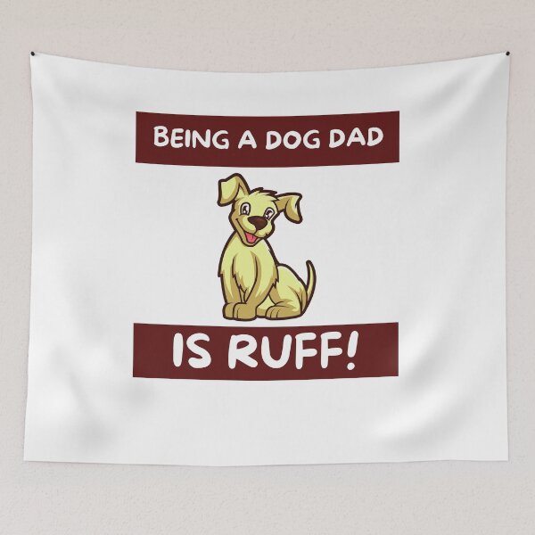 Item preview, Best Dog Dad| Dog Lover Gift |Pet Lover| Fur Parents | Dog Dad | Mum Gift - Being a dog dad is ruff!  designed and sold by Duncan Udawatta  | The Mugzz Shop.