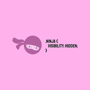 Artwork thumbnail, Programming Humour - CSS Ninja transparency by smoothwizz