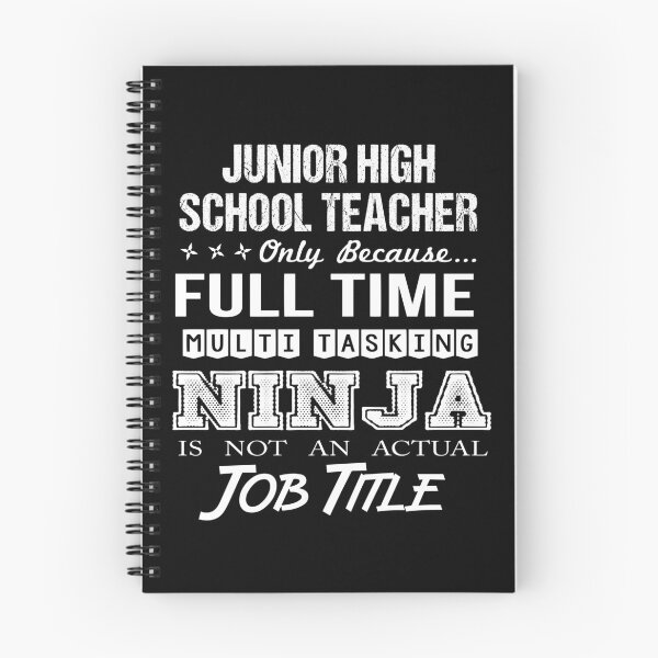 Item preview, Junior High School Teacher T Shirt - Ninja Job Gift Item Tee designed and sold by ritterdick.