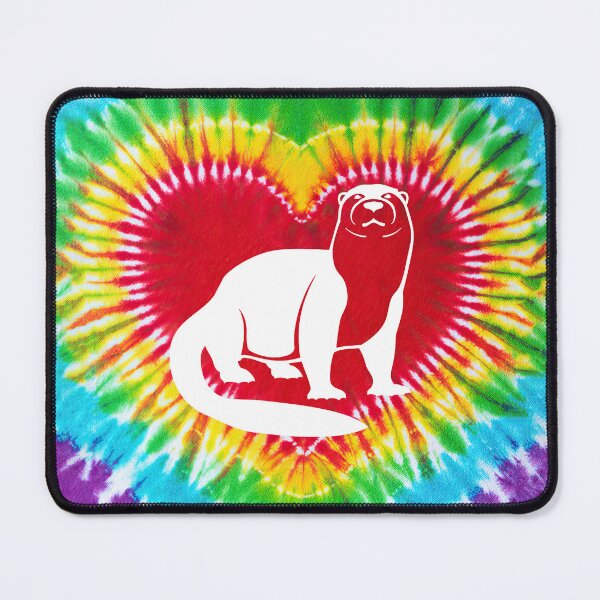 Item preview, Tie Dye Heart Otter designed and sold by SweetThreads79.