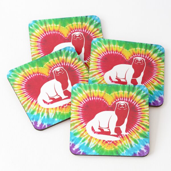 Item preview, Tie Dye Heart Otter designed and sold by SweetThreads79.