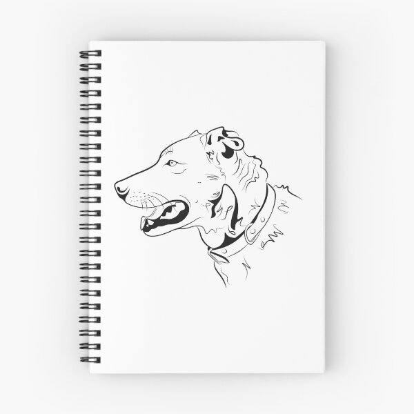 Item preview, Black outline dog head designed and sold by Radka Arbesová.
