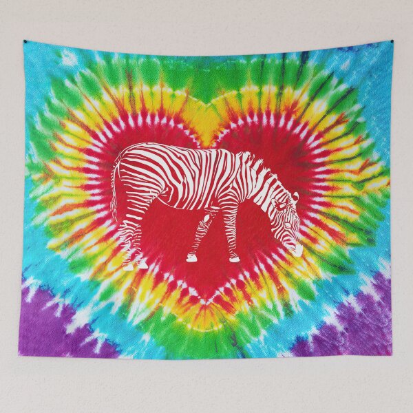 Item preview, Tie Dye Heart Zebra designed and sold by SweetThreads79.