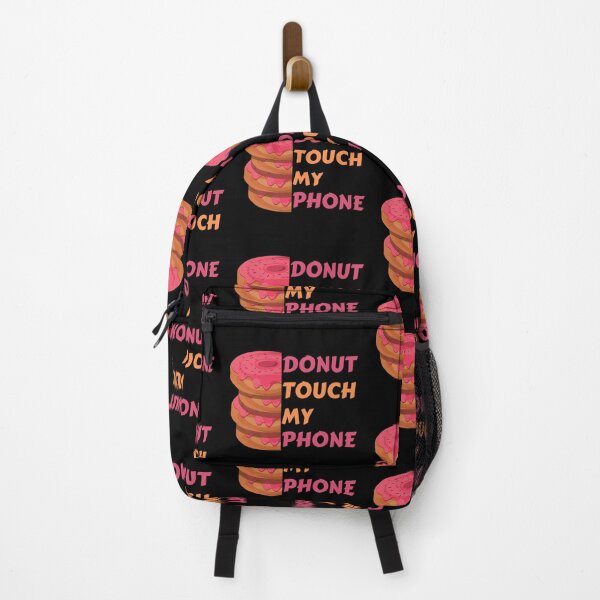 Item preview, Donut Touch My Phone Pun Delicious Donuts Stack In Black designed and sold by LuckyKermit.