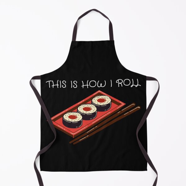 Item preview, This Is How I Roll Pun Sushi In Black designed and sold by LuckyKermit.