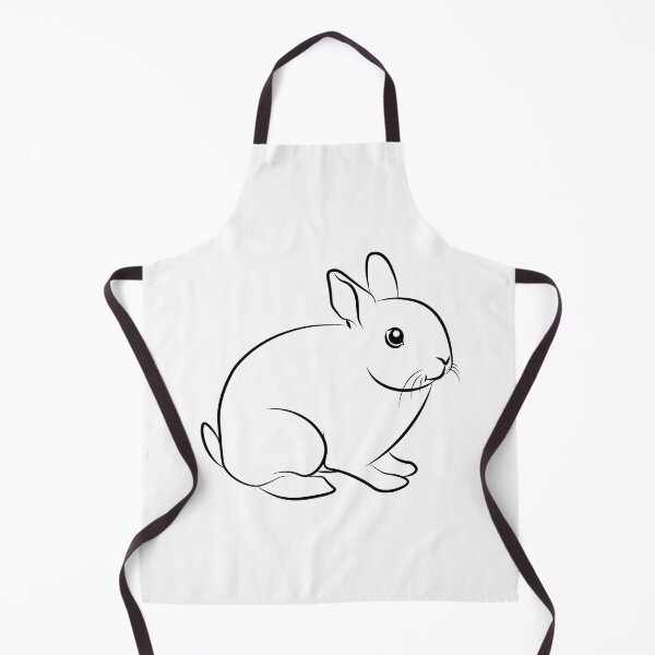 Item preview, Black outline bunny designed and sold by Radka Arbesová.