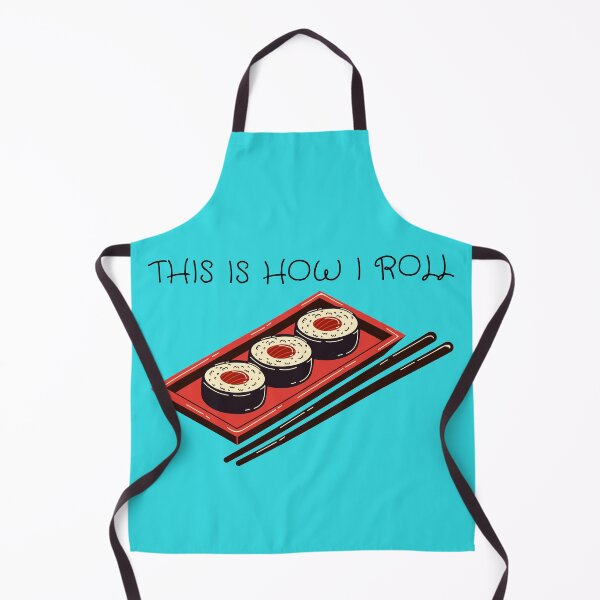 Item preview, This Is How I Roll Pun Sushi In Blue designed and sold by LuckyKermit.