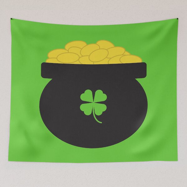 Item preview, Pot of Gold Shamrock St Patrick's Day in Green designed and sold by Kelly Leung.