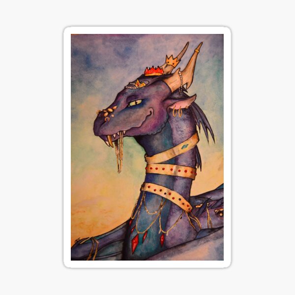 Vista previa del artículo con la obra «El dragón codicioso», diseñado y vendido por Opal Essence Finery.