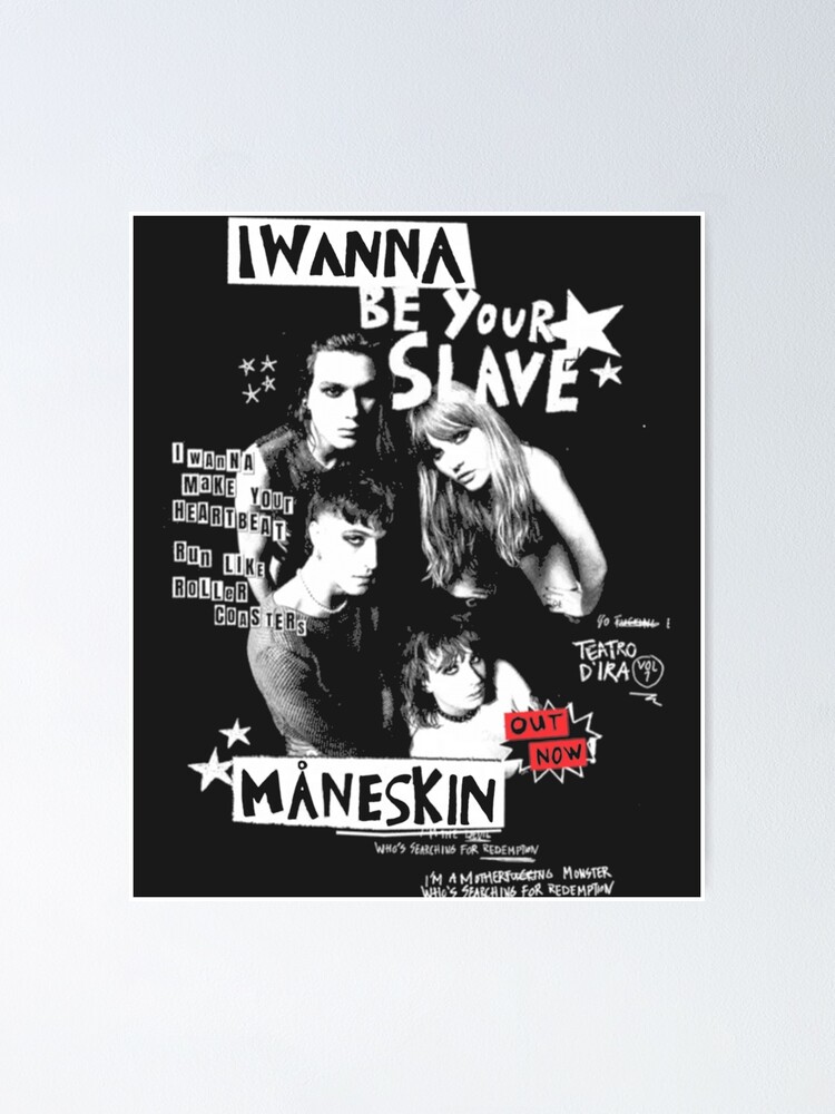 Måneskin Poster Metal Tin Sign 12 X 8 Inch Funny Man Cave Home Office Bar  Decor