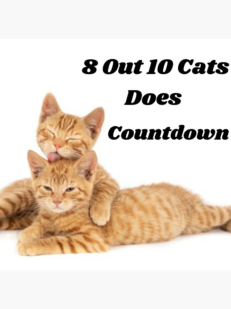 "8 Out 10 Cats Does Countdown" Poster for Sale by Bedi13 Redbubble