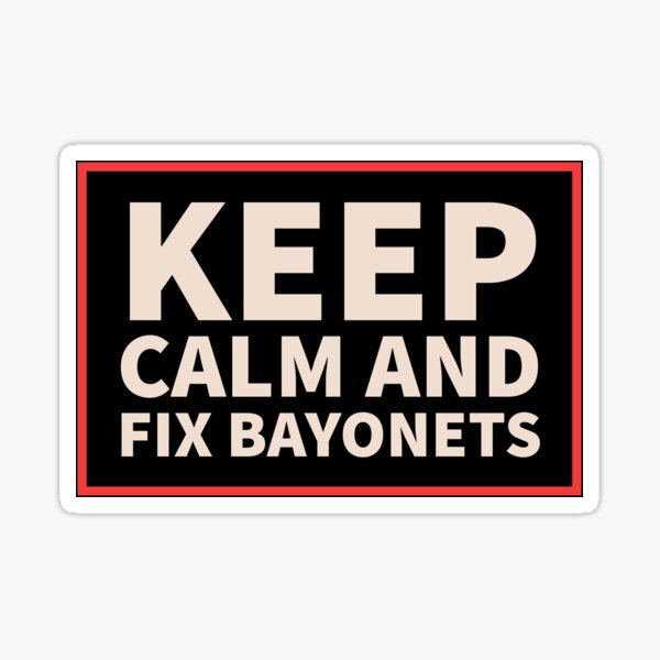 Captain Wahoo Sticker – FIXBAYONETS