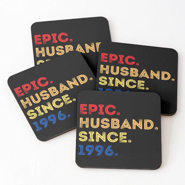 Item preview, Vintage Epic Husband Since 1996 Typography  designed and sold by X-Trends.