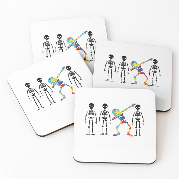 Item preview, Autism Awareness Skeleton Dabbing Awareness Month  designed and sold by HongCaoo.