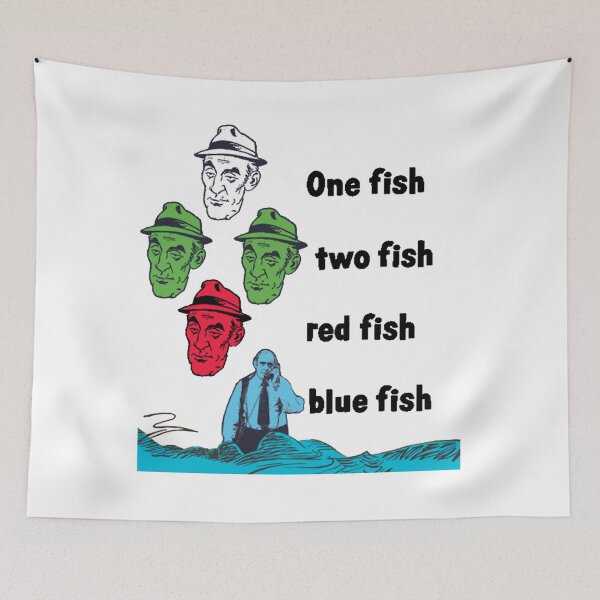 Item preview, Barney Miller One Fish Two Fish Red Fish Blue Fish designed and sold by FeXep0ve.