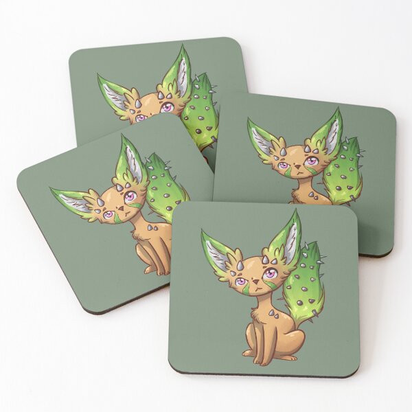Item preview, Pointy Cactus fennec fox designed and sold by HonorsArtCave.