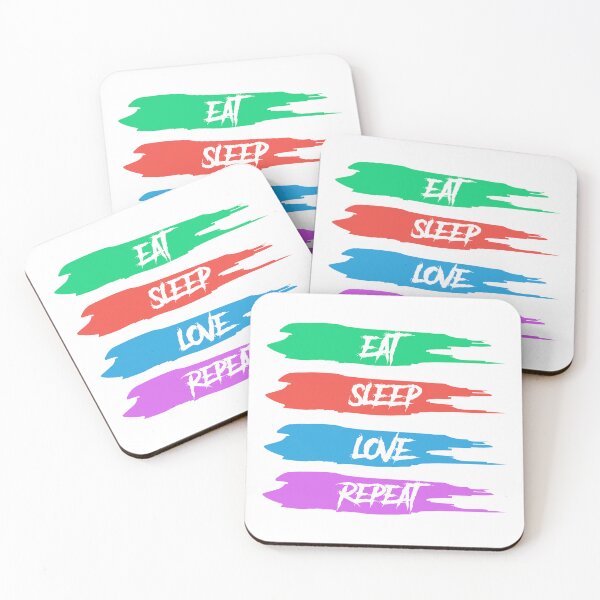 Item preview, Eat Sleep Love Repeat designed and sold by Ildar012.