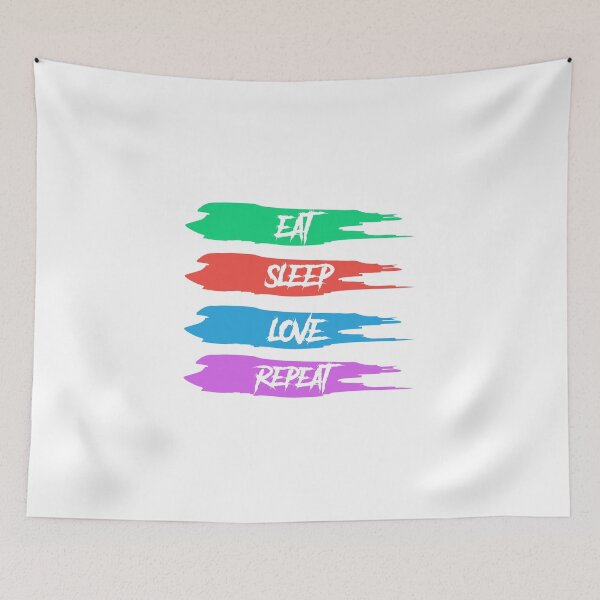 Item preview, Eat Sleep Love Repeat designed and sold by Ildar012.