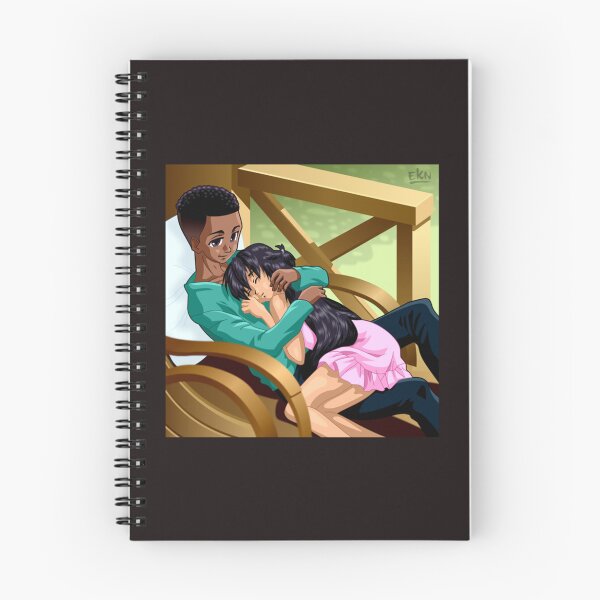 Item preview, AFRO-ANIME illustration Interracial cupid   designed and sold by AAndEdesign.