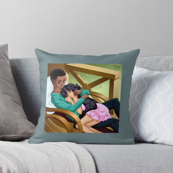 Item preview, AFRO-ANIME illustration Interracial cupid   designed and sold by AAndEdesign.
