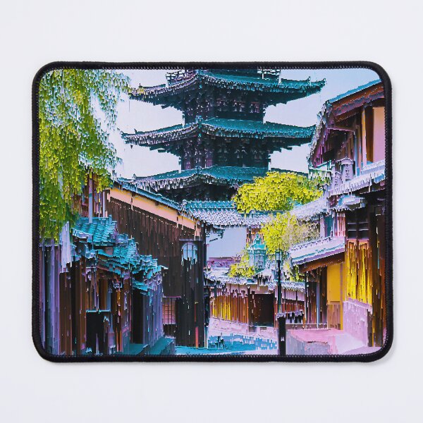 Item preview, Japan Melting Pagoda Glitch Art designed and sold by glitchhub.
