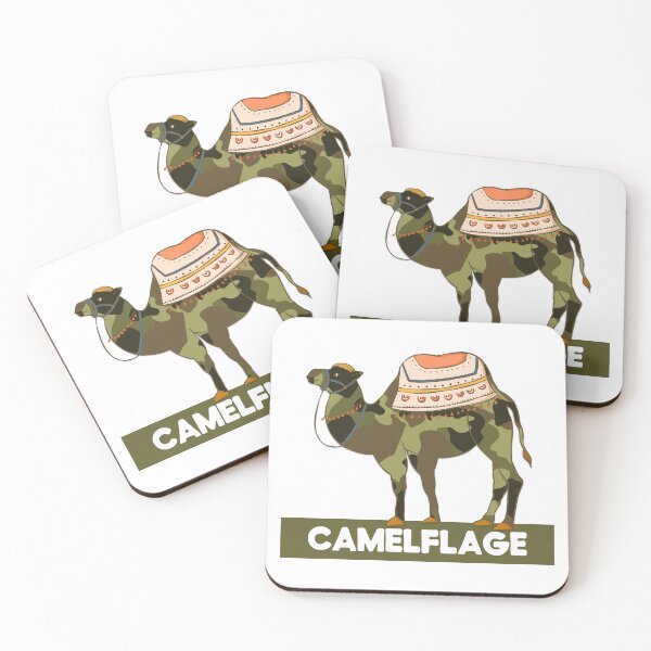 Item preview, Funny Camelflage Camel Animal Pun designed and sold by mschubbybunny.